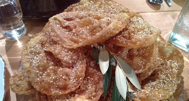 Xerotigana (or Diples) – fried dumplings with honey