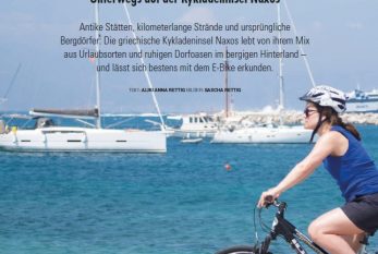 NAXOS PRAISED FOR CYCLING TOURISM IN ARTICLE BY TOP GERMAN MAGAZINE!