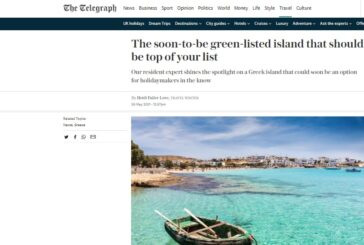 Κορυφαίο Ελληνικό νησί για φέτος η Νάξος, σύμφωνα με τη Daily Telegraph!