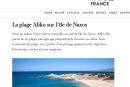 Article dedicated to the beach Alyko in the French Vogue magazine