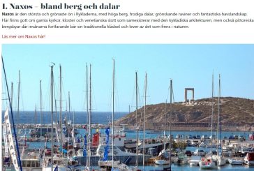 Article dedicated to Naxos and Koufonisia in Sweden