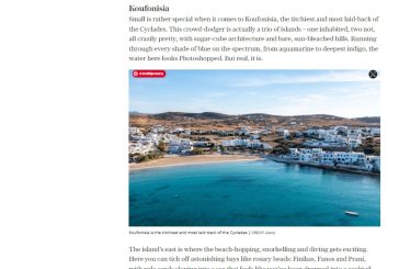 Koufonisia on Daily Telegraph